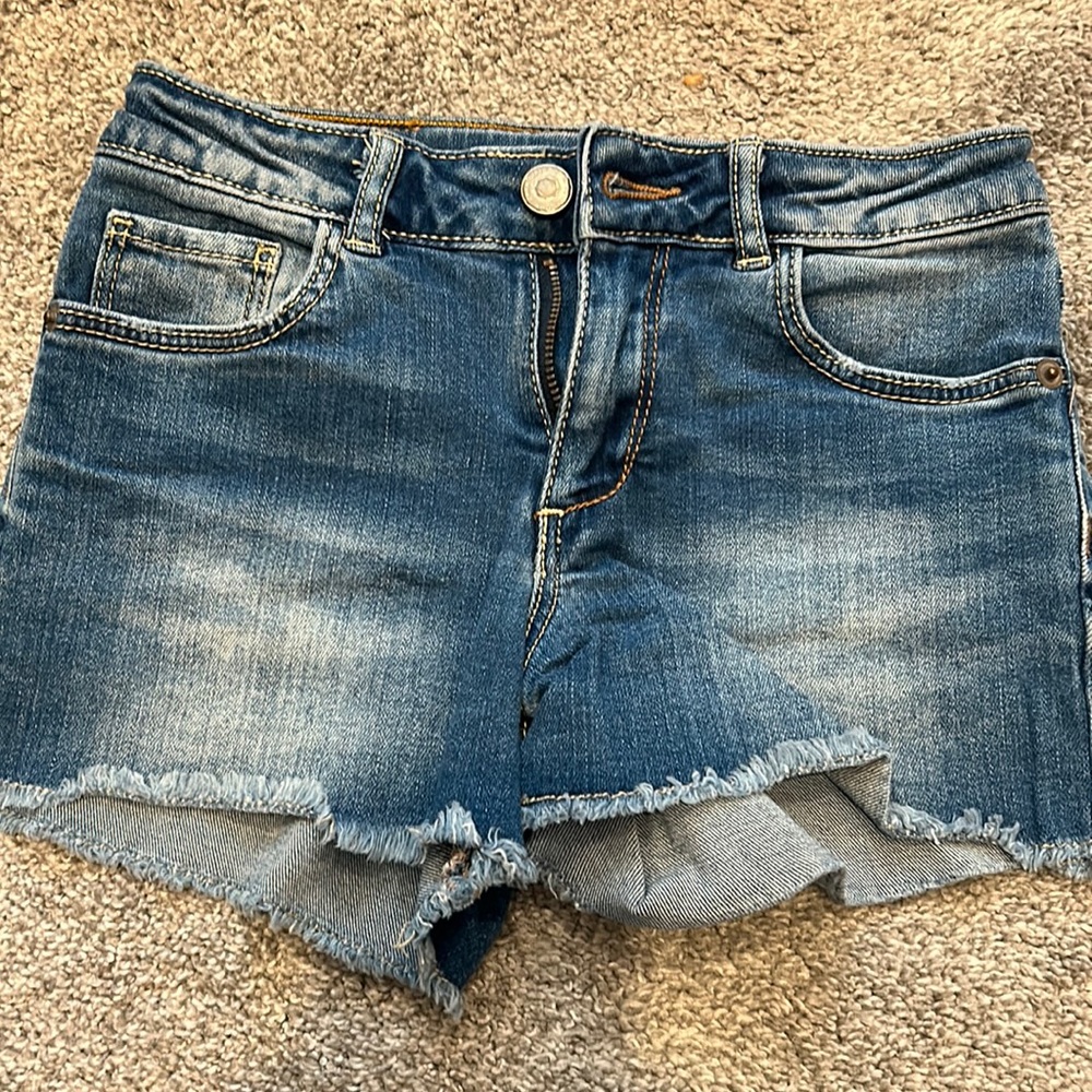 Girls Zara denim shorts 8